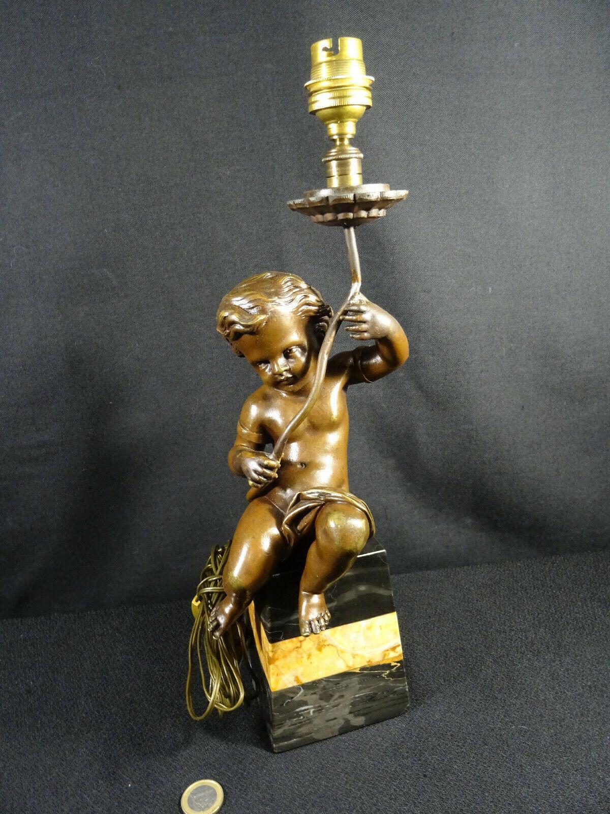 Bronze Lampe de table Louis XV en bronze ancien du début du 19ème siècle - Ultra Haute Qualité en vente