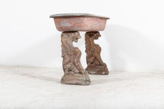 Early 19thC French Country House Stone Griffin Planter