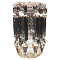 Early 19thc Georgian Cut Crystal Candle Holder/ Luster/ Girandole