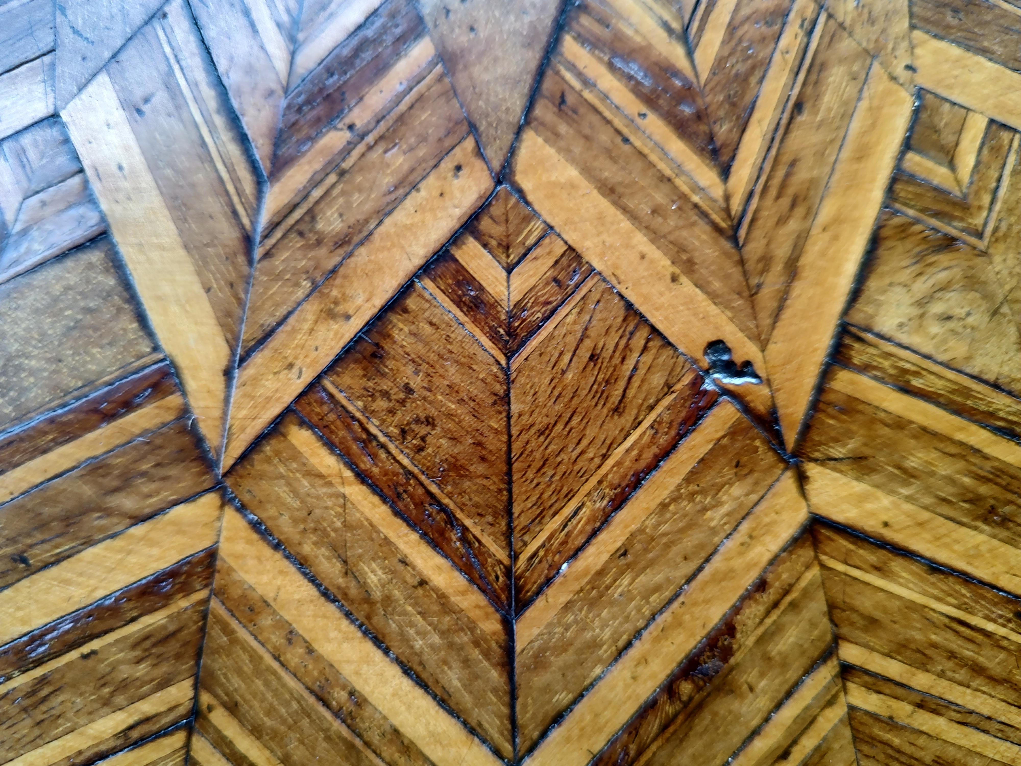 Mid-19th Century Early 19thc Italian Sorrento Table with Inlaid Marquetry