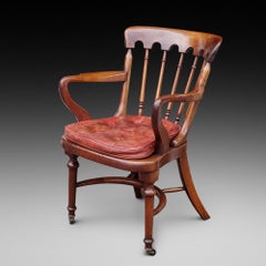 Early 19thC Mahogany Desk Chair