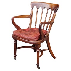 Silla de escritorio de caoba de principios del siglo XIX