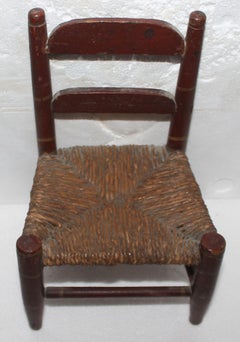 Early 19thc Original Painted Miniature Chair