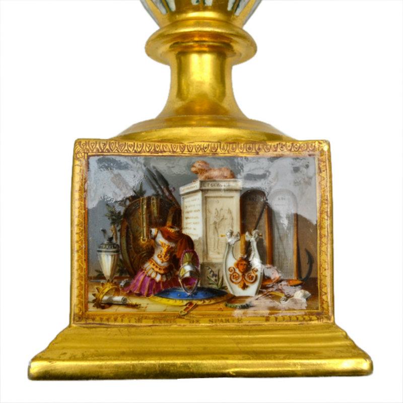 Urna in porcellana di Parigi dell'inizio del XIX secolo in vendita 4