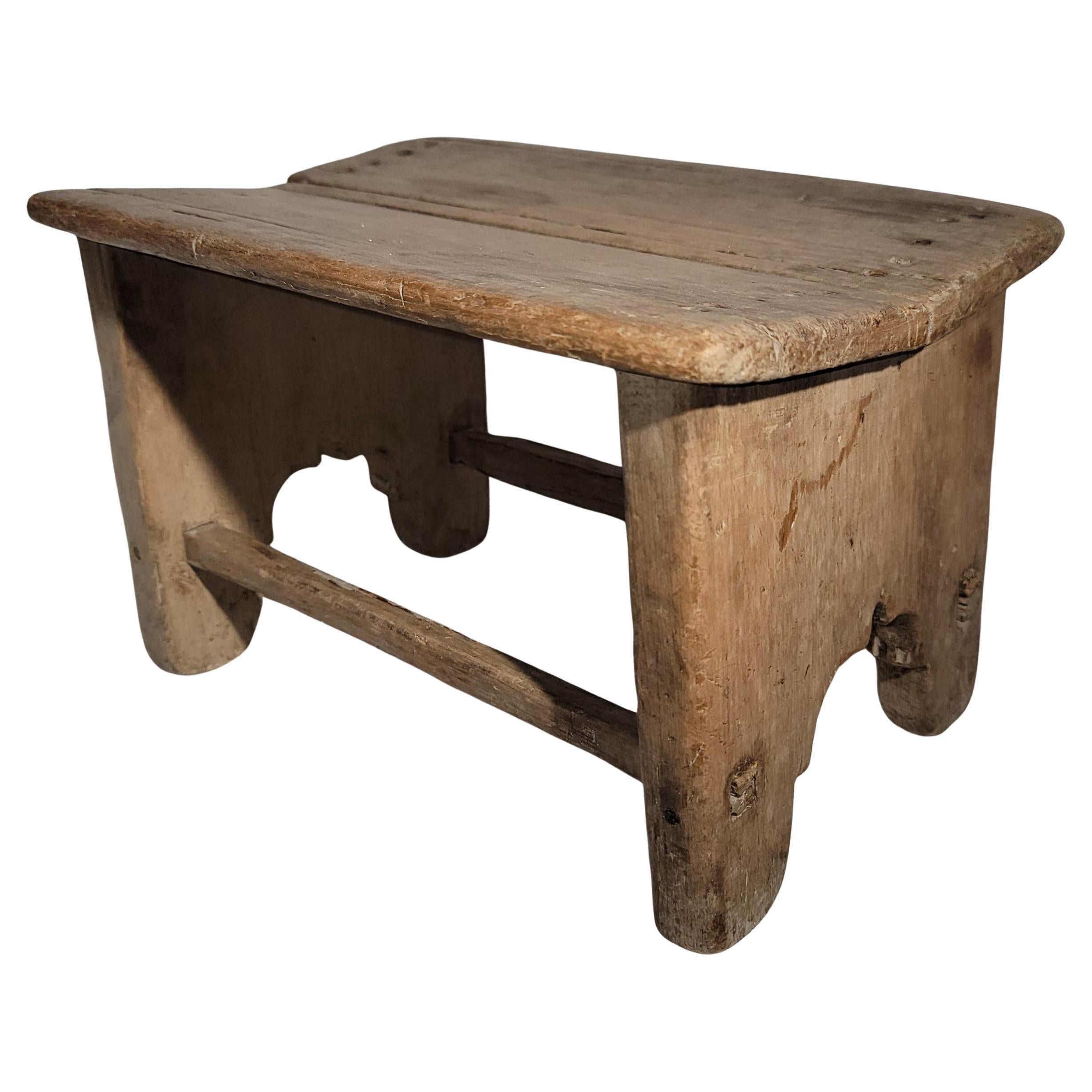 Early 19thc Pueblo Indian Foot Stool