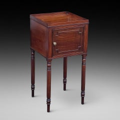 Early 19thC Regency Mahogany Bedside Cabinet