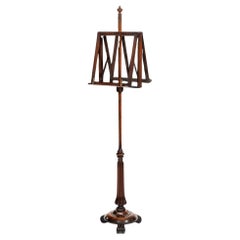 Early 19thC Regency Mahogany Duet Music Stand