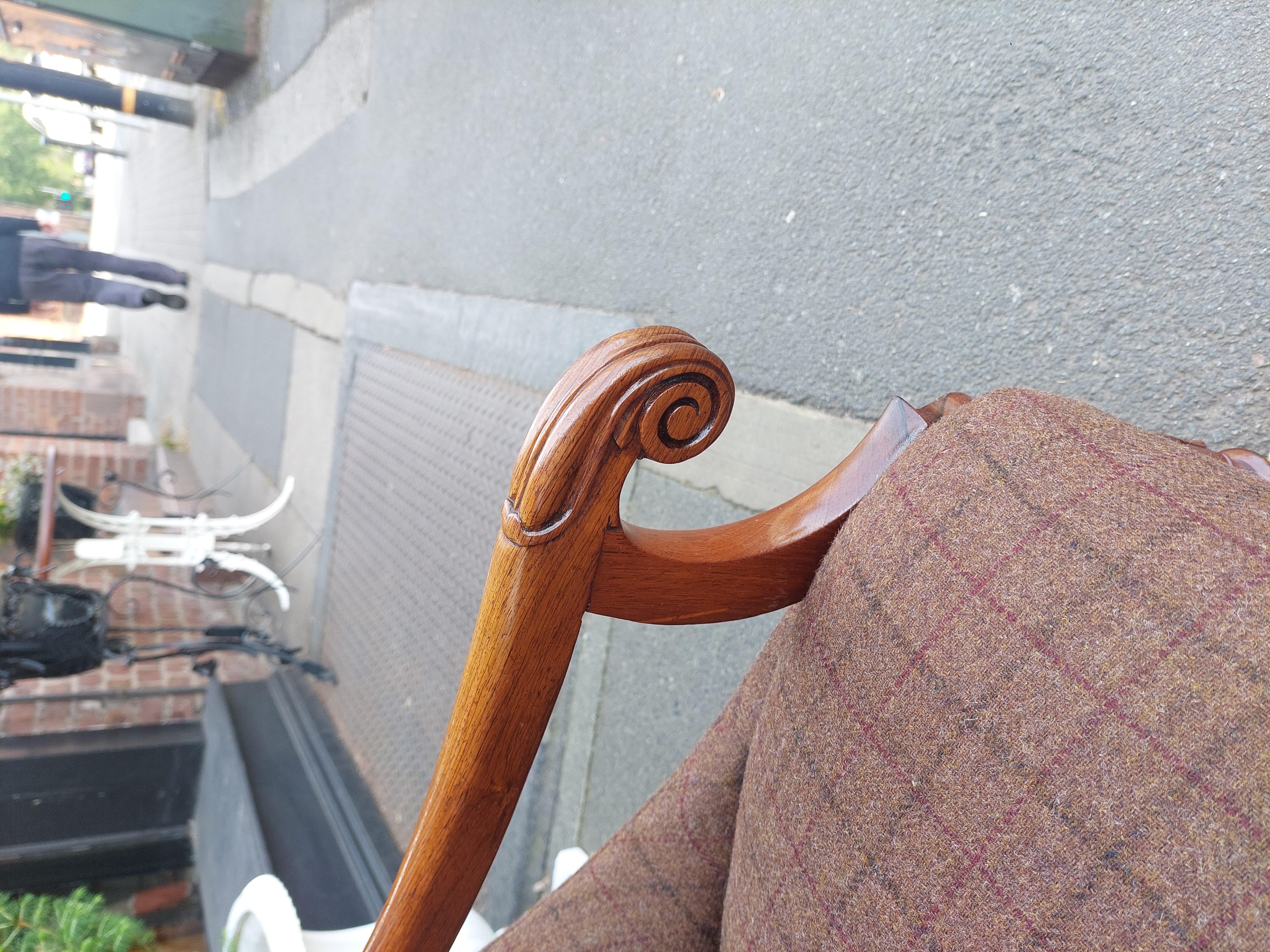 Regency Poltrona imbottita con schienale a bottoni in palissandro dei primi anni del XIX secolo in vendita