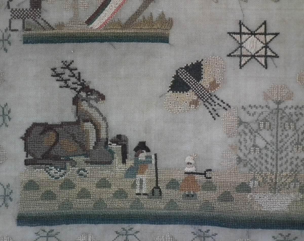 Early 19th Century Sampler by Harriett Bayliss In Good Condition In Chelmsford, Essex