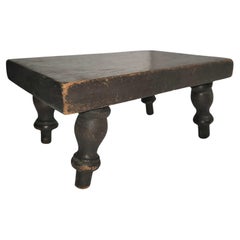 Early 19thc Small Foot Stool Old Surface