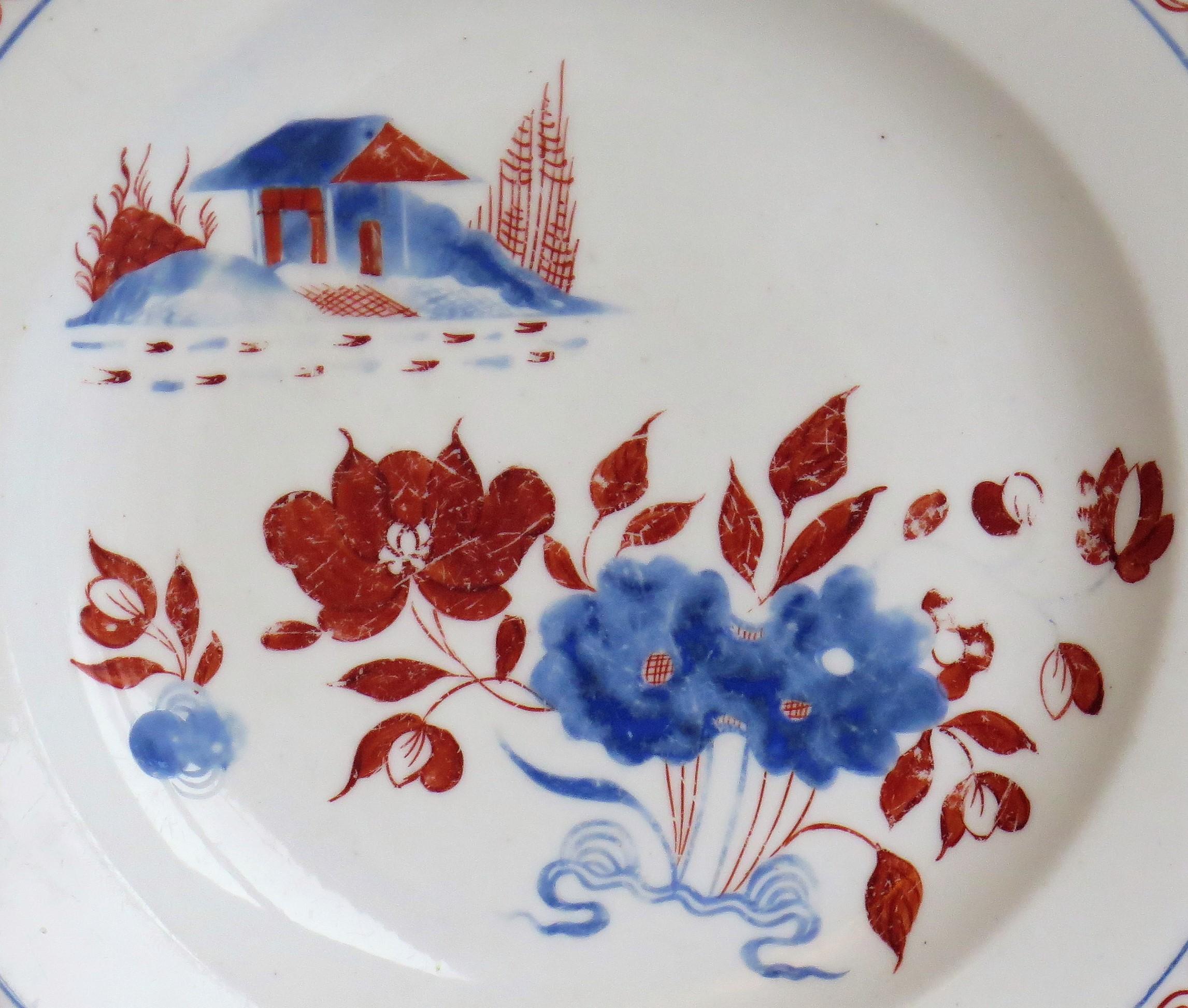 Early 19th C. Spode Plate or Dish Porcelain Hand Painted Dolls House Pattern 488 For Sale 2