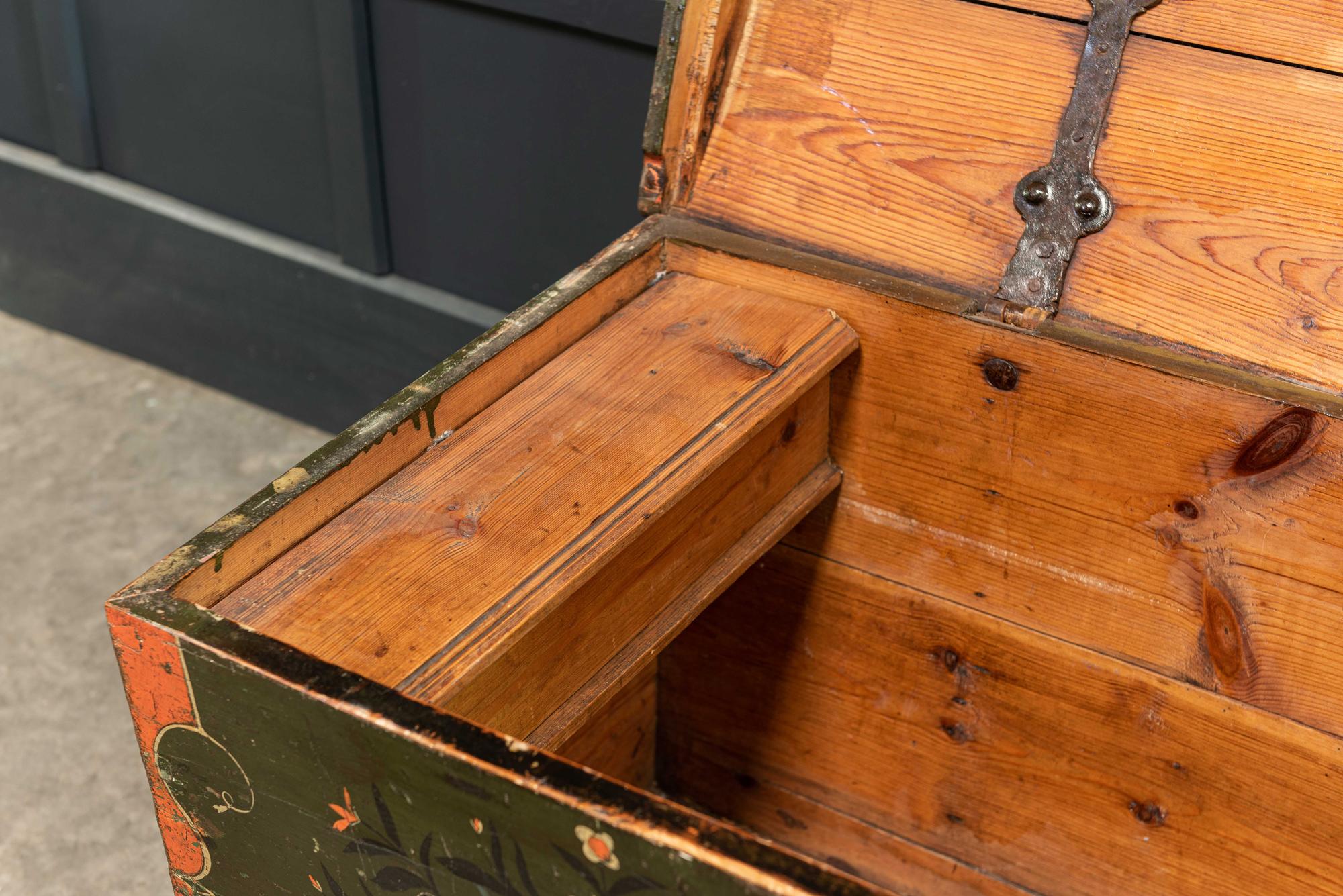 Early 19th Century Swedish Marriage/Dowry Chest For Sale 2