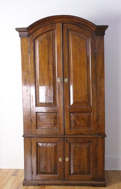 Early 19th Century Yew Wood Linen Cupboard