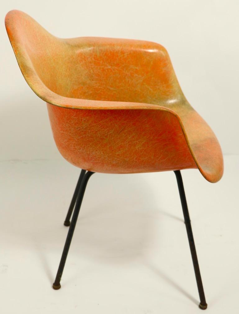 Early 1st Generation Eames Rope Edge Zenith SAX Chair In Fair Condition In New York, NY