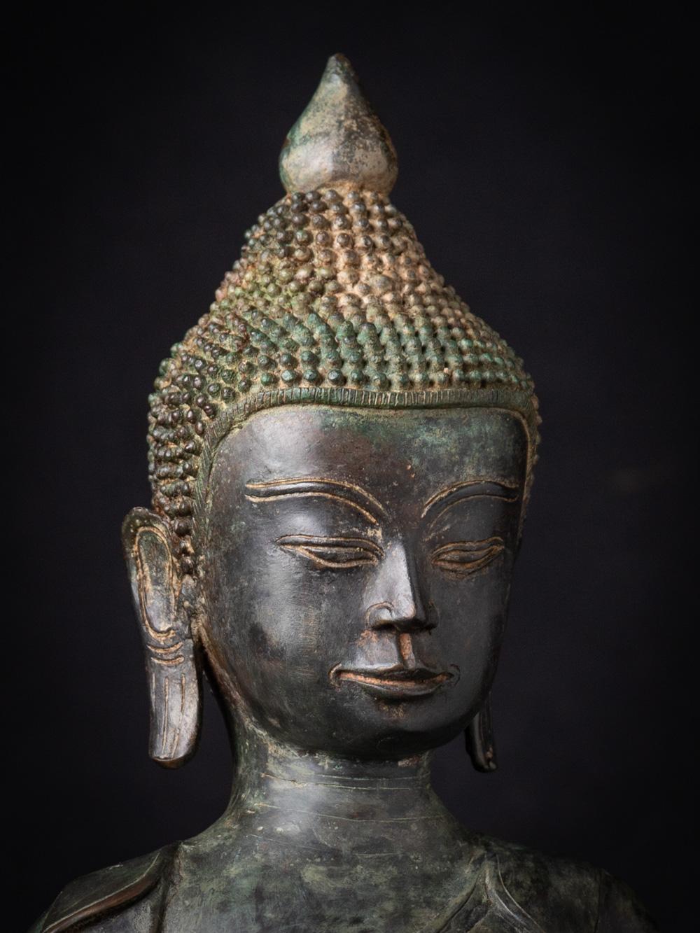 Early 20 century Varda mudra old bronze Burmese Buddha statue - OriginalBuddhas For Sale 5