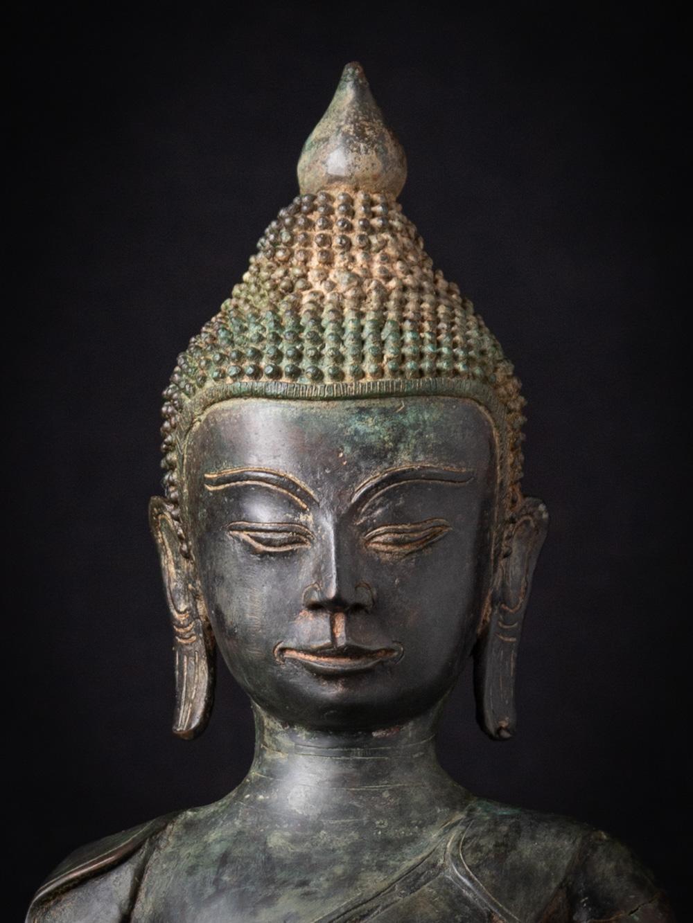 Early 20 century Varda mudra old bronze Burmese Buddha statue - OriginalBuddhas For Sale 6