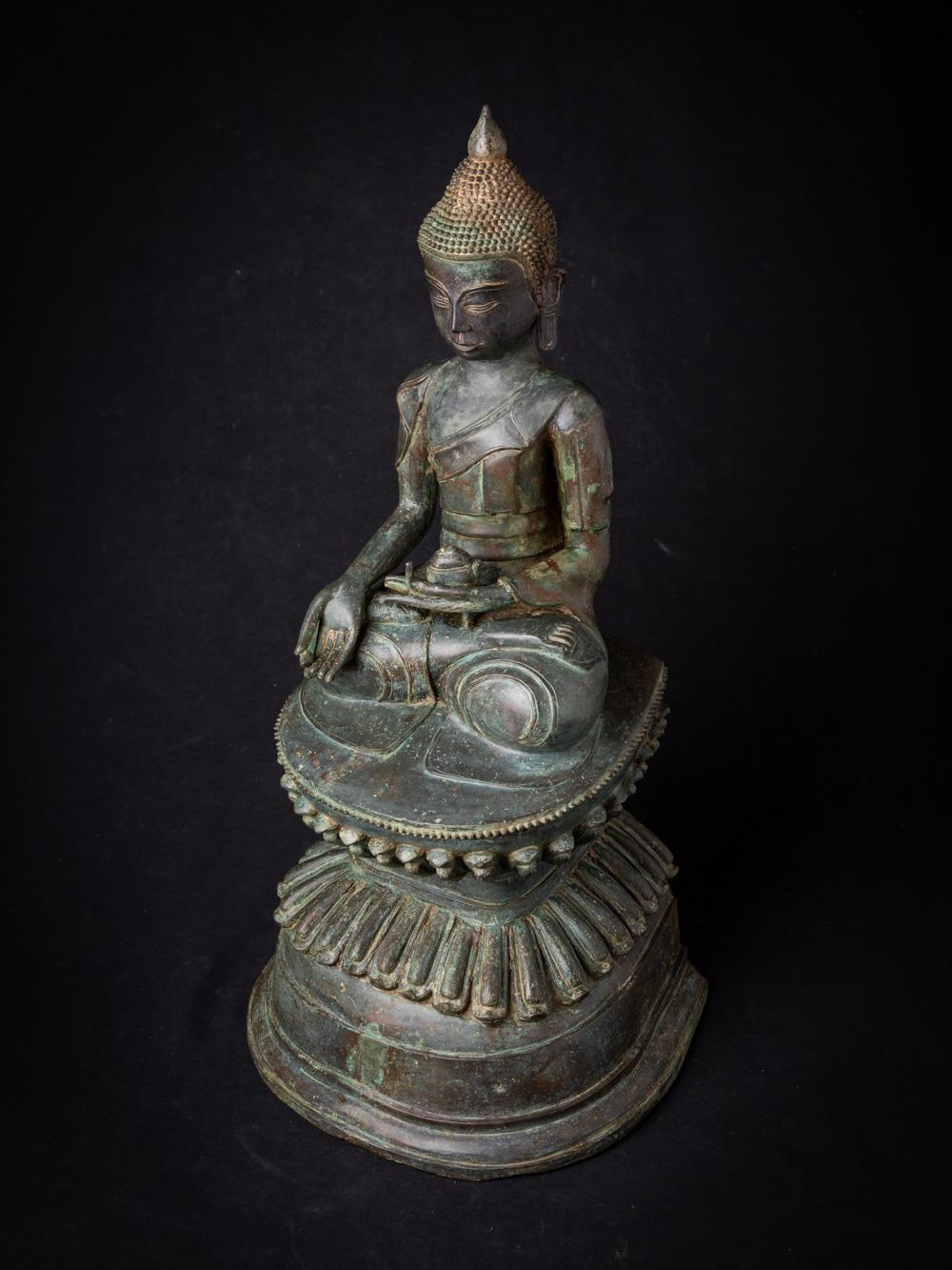 Early 20 century Varda mudra old bronze Burmese Buddha statue - OriginalBuddhas For Sale 8