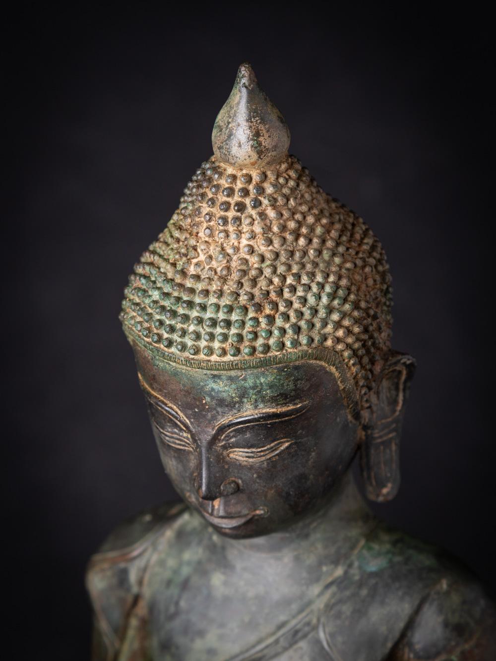 Early 20 century Varda mudra old bronze Burmese Buddha statue - OriginalBuddhas For Sale 9
