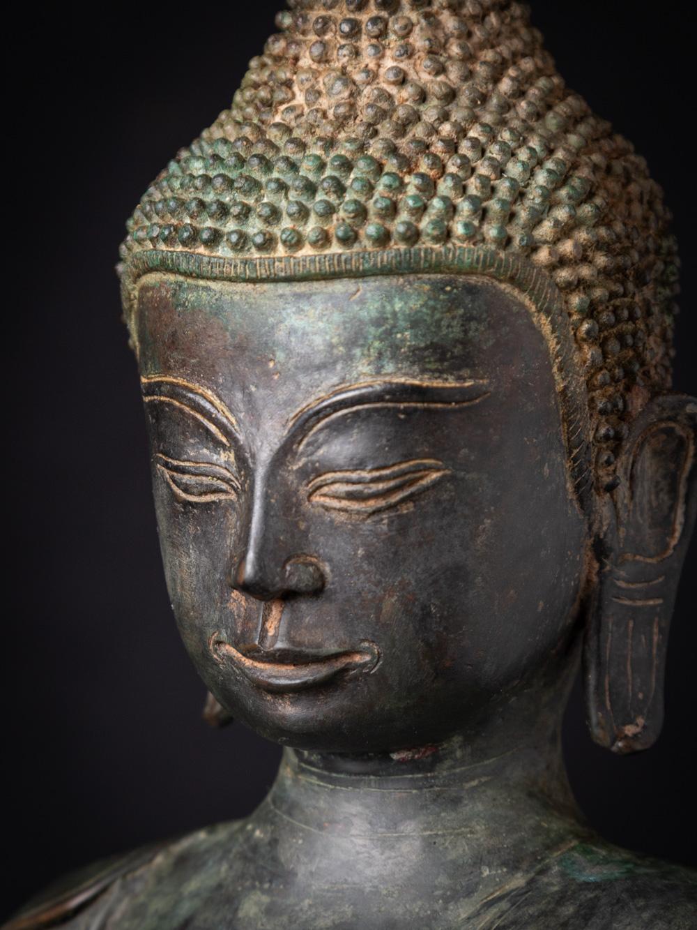 Early 20 century Varda mudra old bronze Burmese Buddha statue - OriginalBuddhas For Sale 10