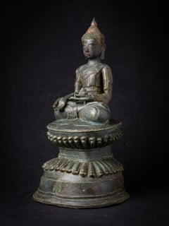 Early 20 century Varda mudra old bronze Burmese Buddha statue - OriginalBuddhas