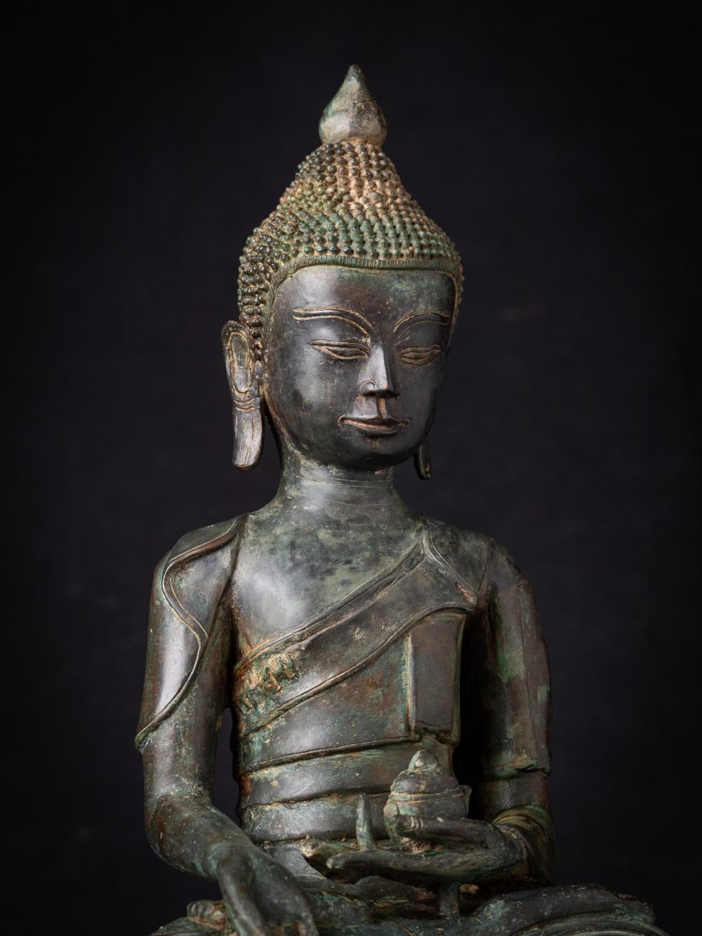 Early 20 century Varda mudra old bronze Burmese Buddha statue - OriginalBuddhas For Sale 2