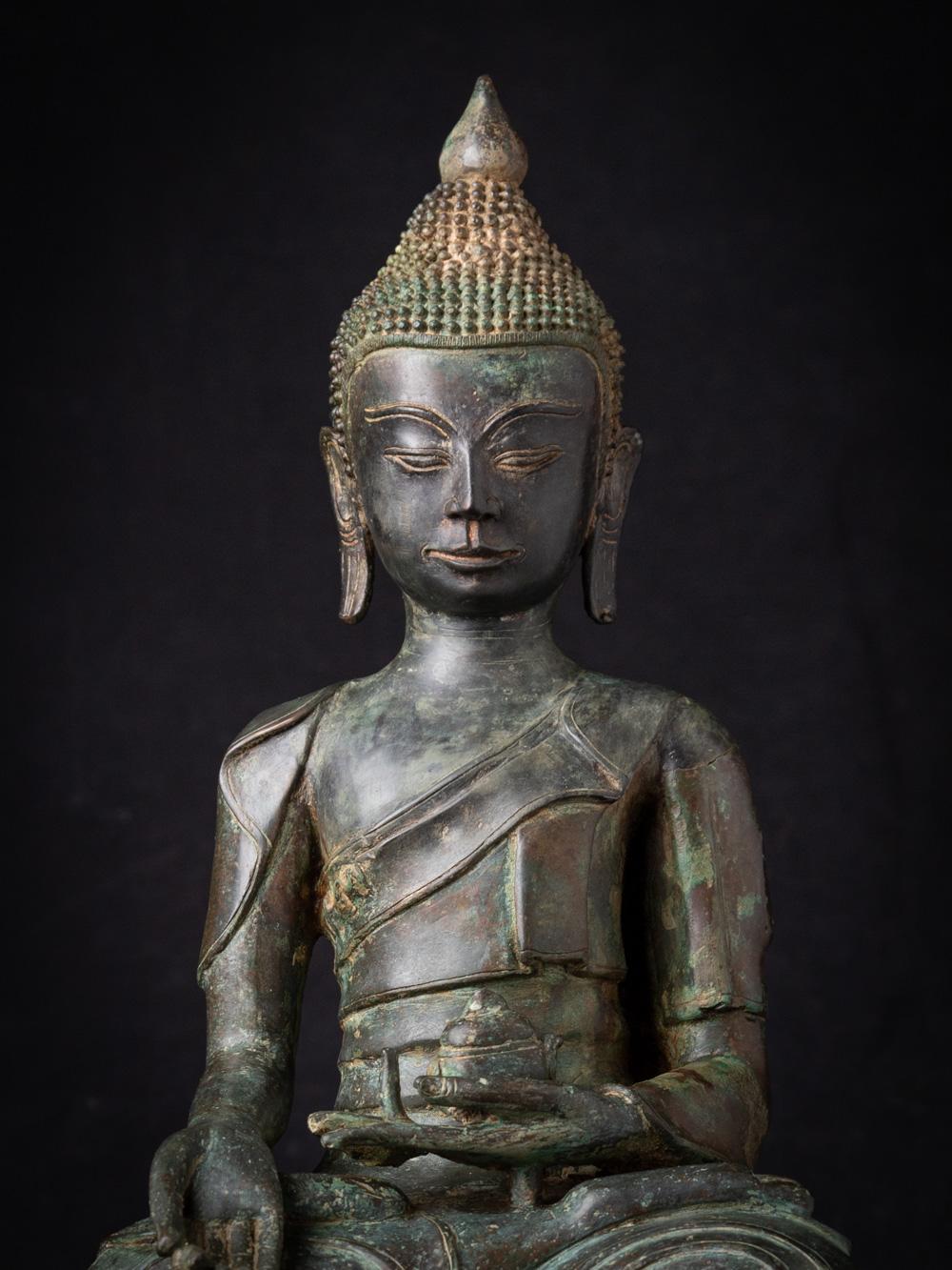 Early 20 century Varda mudra old bronze Burmese Buddha statue - OriginalBuddhas For Sale 3