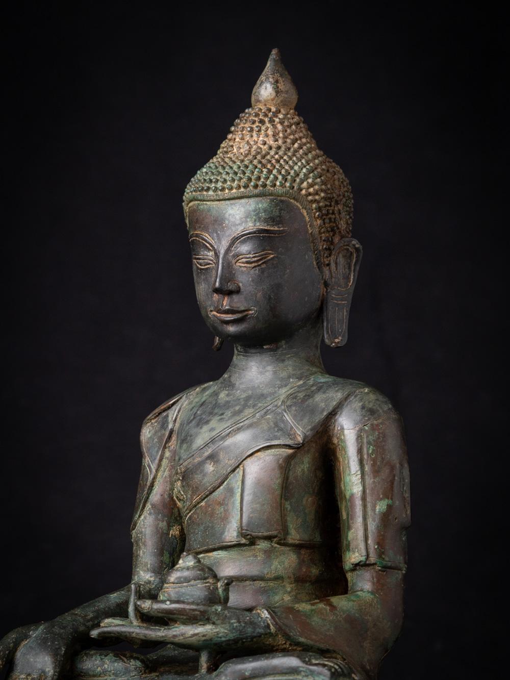 Early 20 century Varda mudra old bronze Burmese Buddha statue - OriginalBuddhas For Sale 4