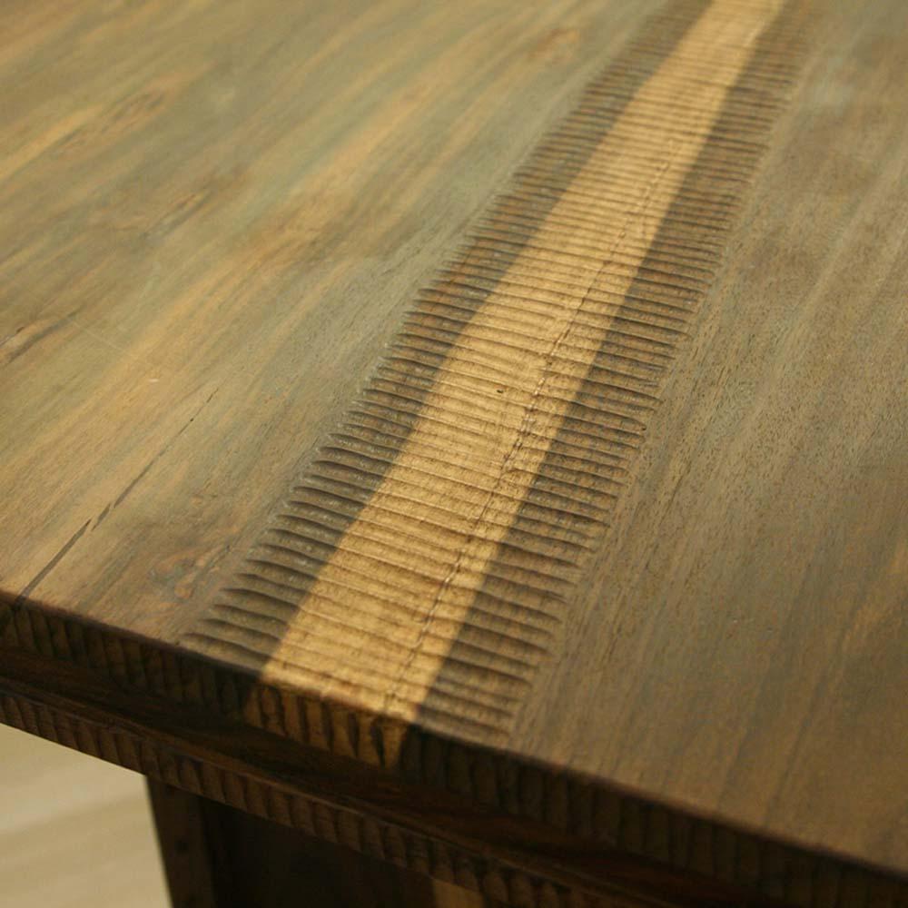 Moderne Impressionnante table à manger en bois de conception italienne d'Anacleto Spazzapan, début 2000 en vente