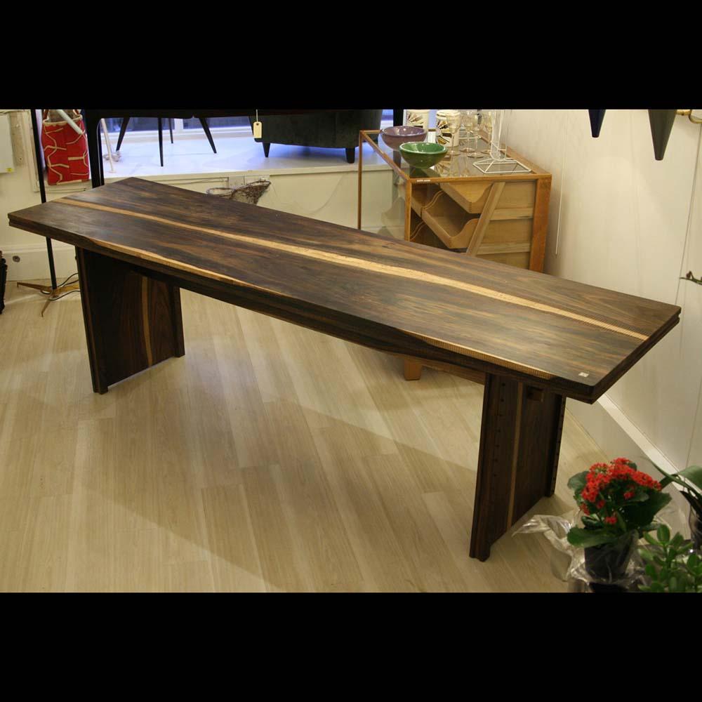 Early 2000 Impressive Wooden Dining Table Italian Design by Anacleto Spazzapan For Sale 2