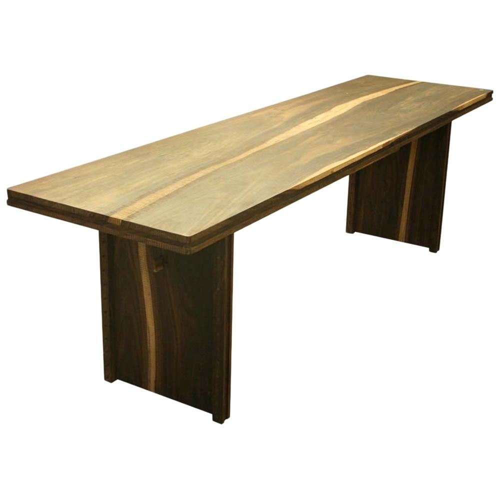 Early 2000 Impressive Wooden Dining Table Italian Design by Anacleto Spazzapan For Sale
