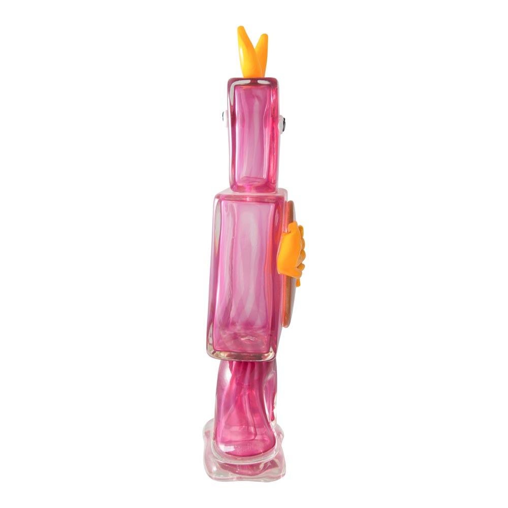 italien Sculpture unique en verre de Murano soufflé jaune fuchsia de Juan Ripolles, début de l'année 2000 en vente
