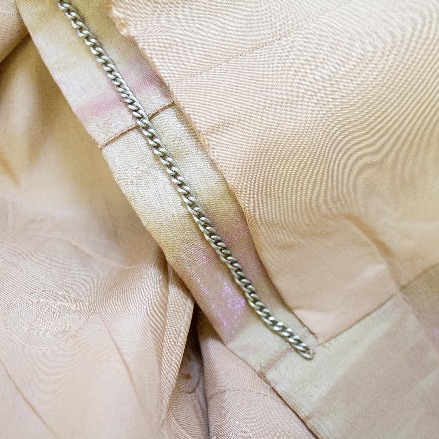 Women's Spring 1999 Chanel Pastel Iridescent Open Front Jacket For Sale