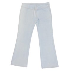 Early 2000's Christian Dior Light Wash Metallic Jeans