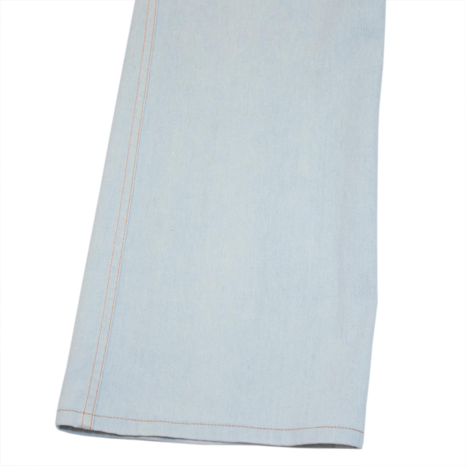 Jeans Christian Dior Light Wash Metallic dei primi anni 2000 In condizioni buone in vendita a Toronto, Ontario