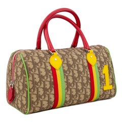 Early 2000s Christian Dior Rasta Collection Boston Bag