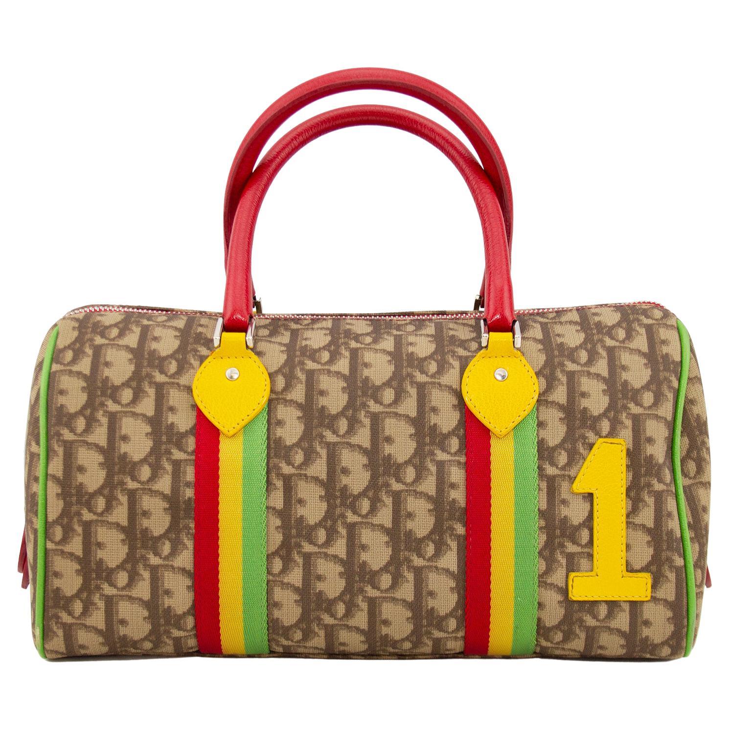 Sac de la collection Rasta de Christian Dior Boston du début des années 2000  en vente