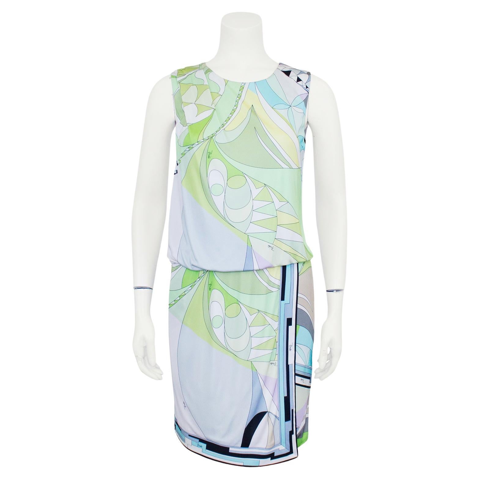 Early 2000s Emilio Pucci Printed Dress  For Sale