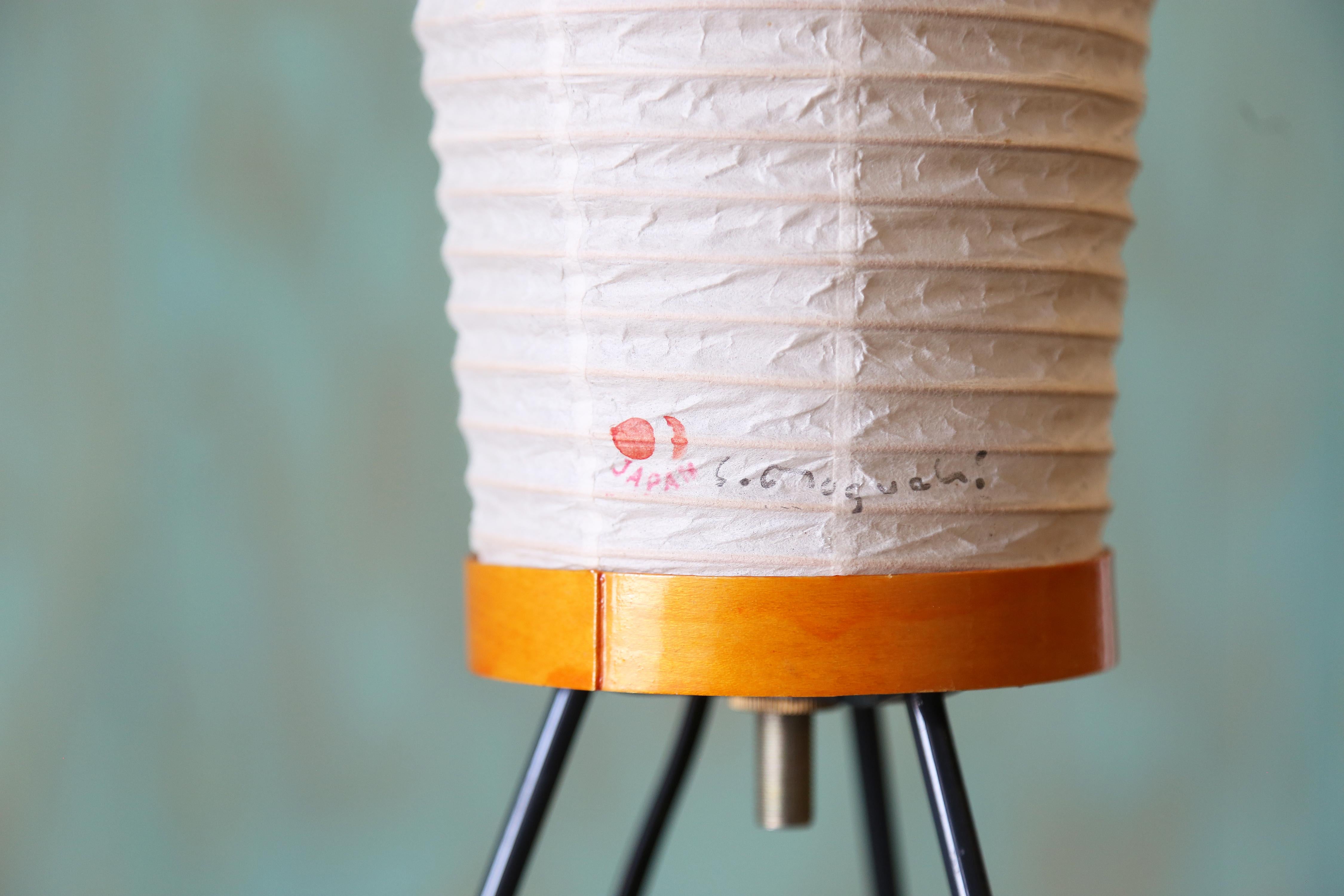 Early 2000s Isamu Noguchi Akari 14A Floor Lamp In Fair Condition In Virginia Beach, VA