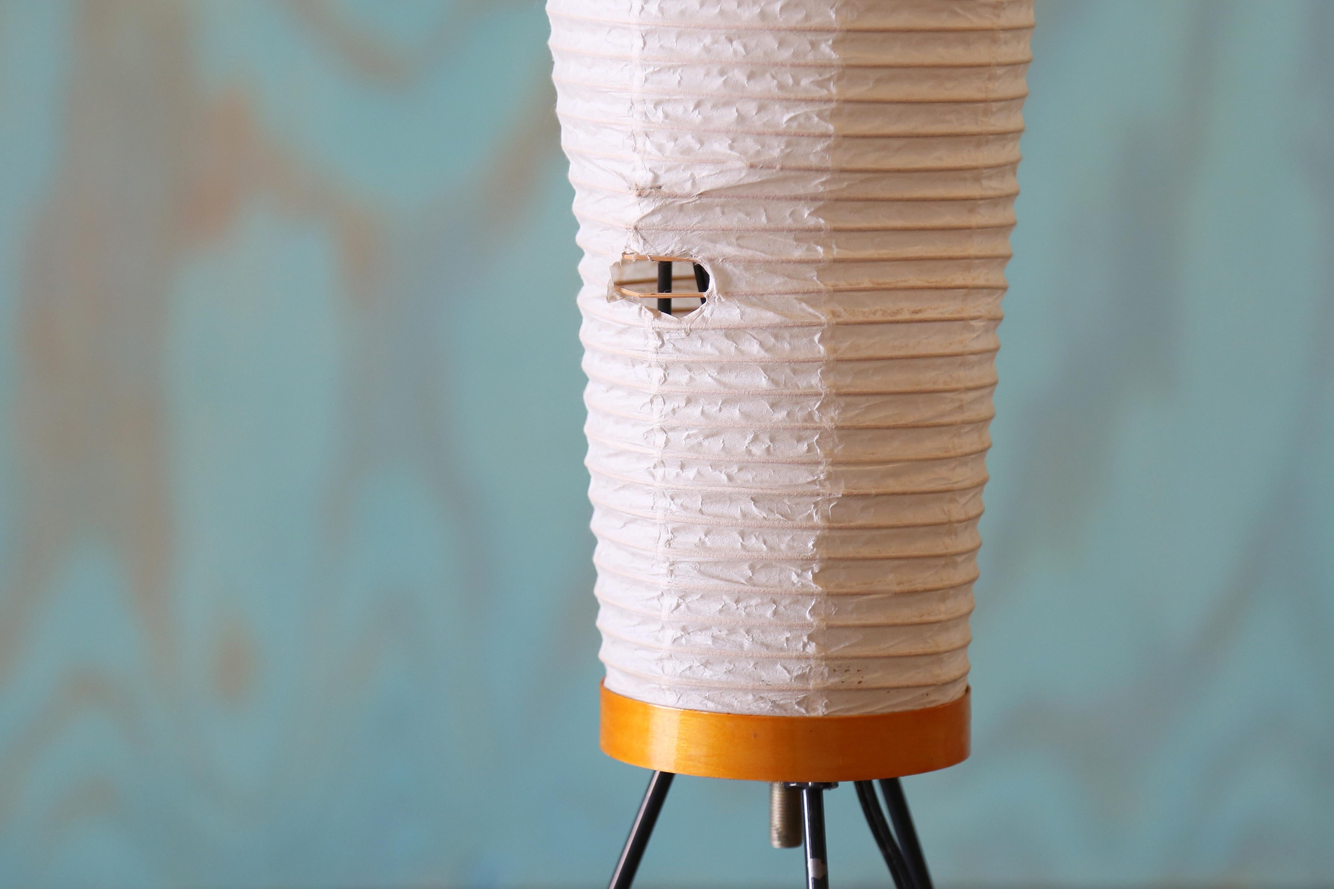 Metal Early 2000s Isamu Noguchi Akari 14A Floor Lamp
