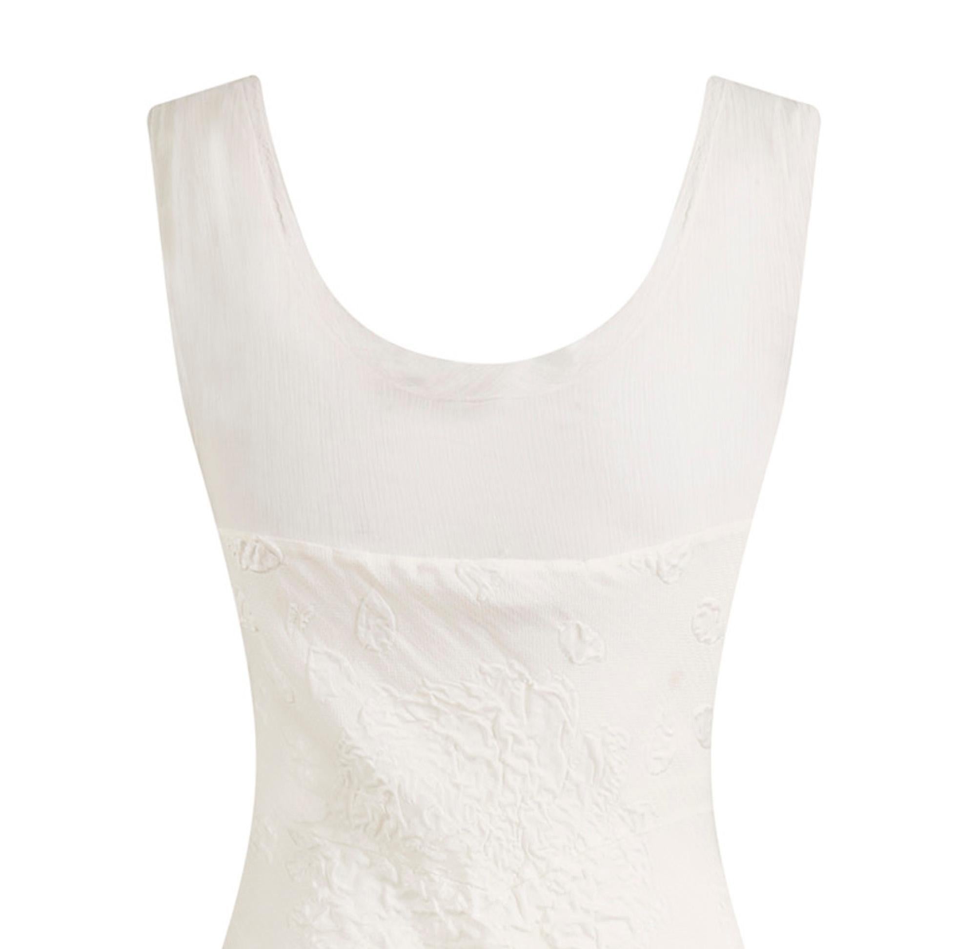 Women's Early 2000s John Galliano White Silk Bias Cut 30s Style Bridal Gown