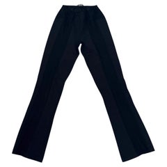 Early 2000s Marithé + François Girbaud Black Mesh Panel Stretch Leggings