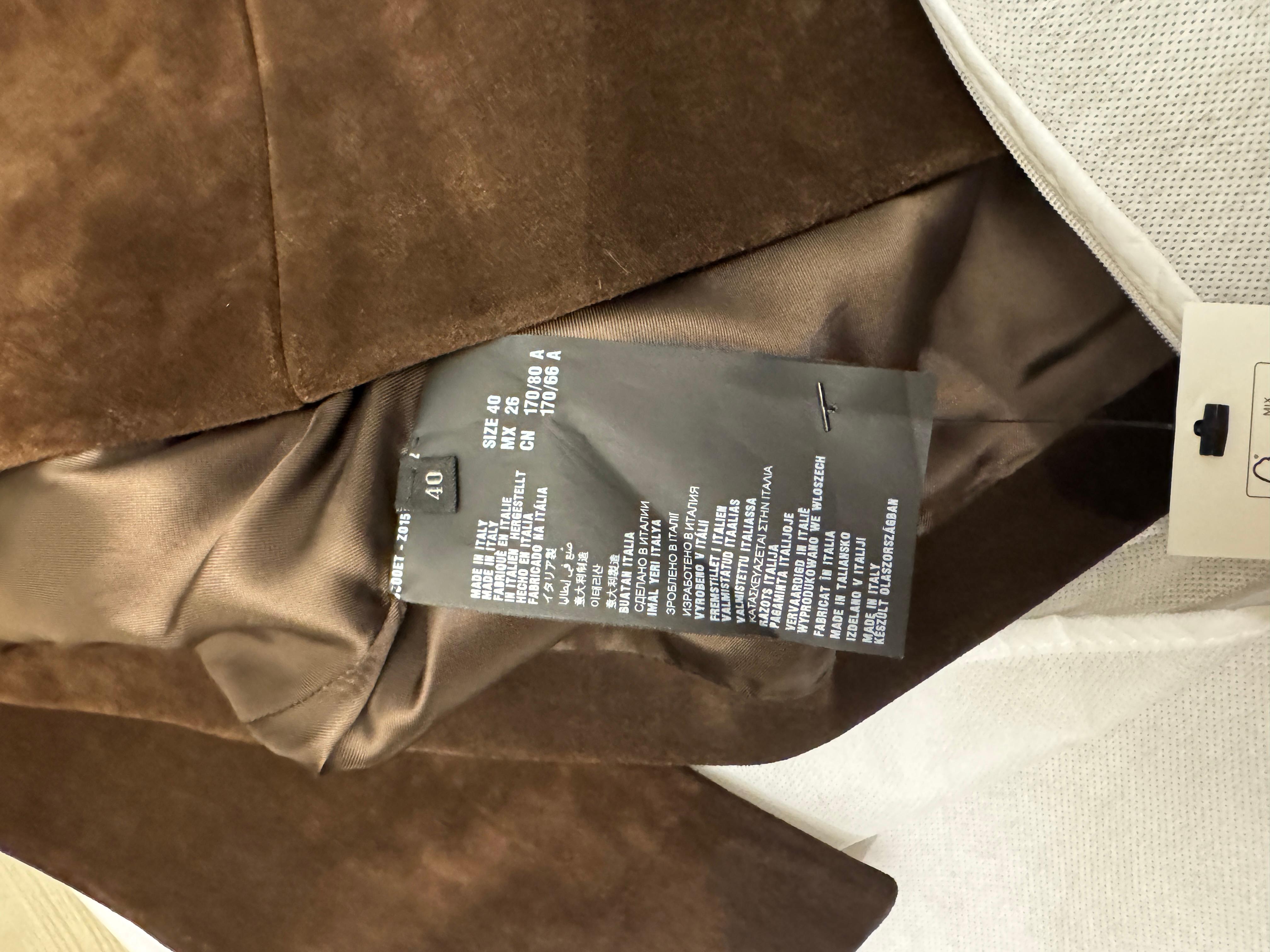 Early 2000s Miuccia Prada-Era Miu Miu Suede Shirtdress in Chocolate Brown For Sale 2