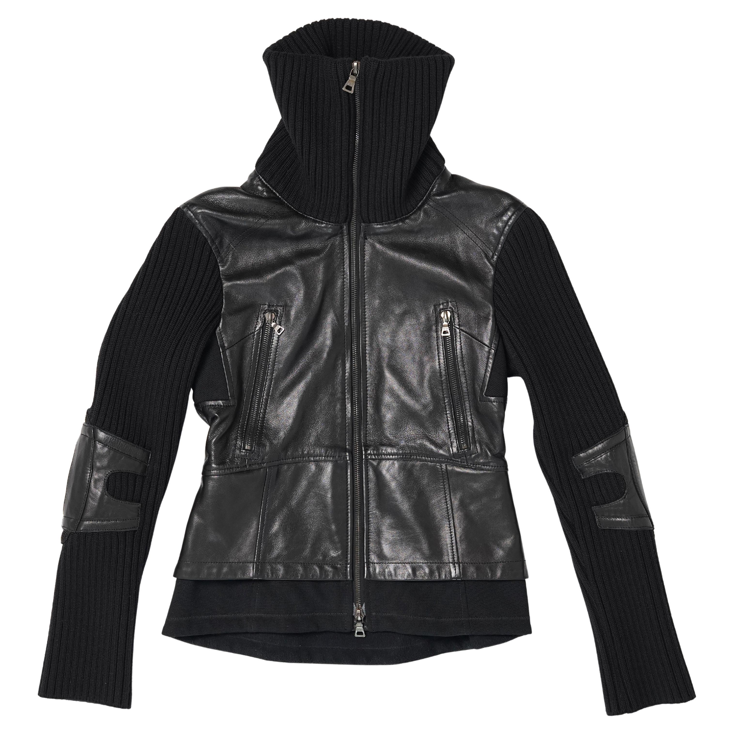 This jacket from Prada Sport, dating to the early 2000s, embodies the label’s distinctive fusion of technical performance wear and fashion-forward design. Under Miuccia Prada’s direction, Prada Sport (also known as Linea Rossa) redefined utilitarian