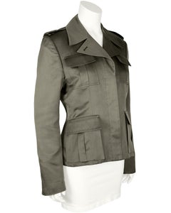 Early 2000'sGucci Tom Ford Era Olive Cotton Safari Style Jacket
