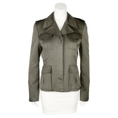 Early 2000'sGucci Tom Ford Era Olive Cotton Safari Style Jacket