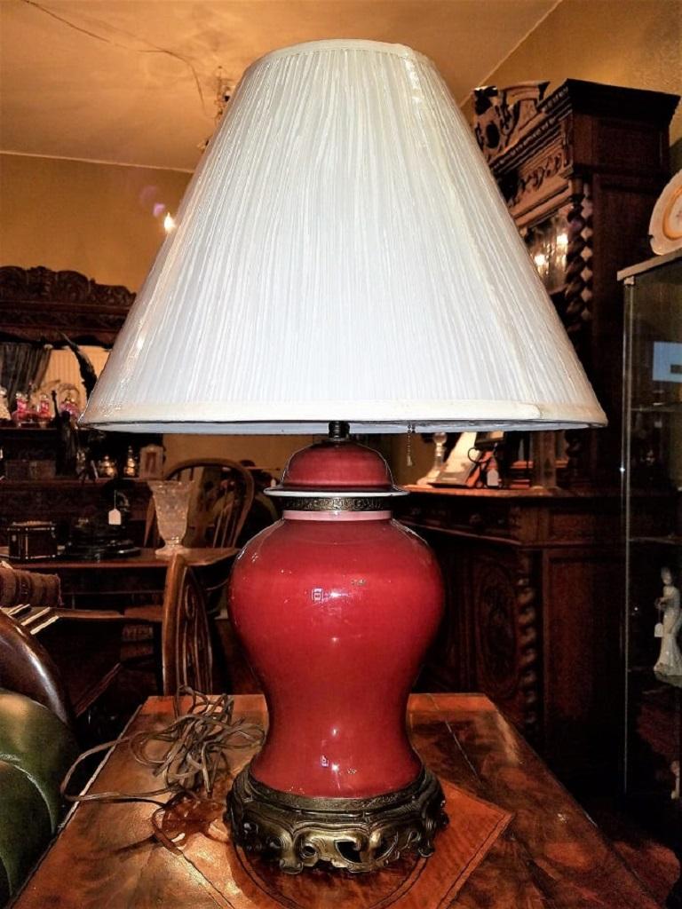 early american lamp
