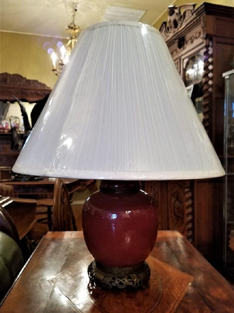Gilt Bronze Table Lamp, Early American Style Table Lamps