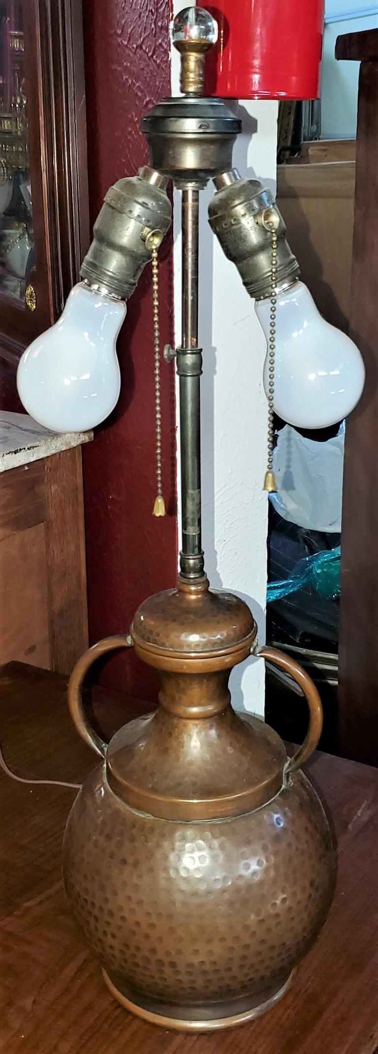 early american lamp