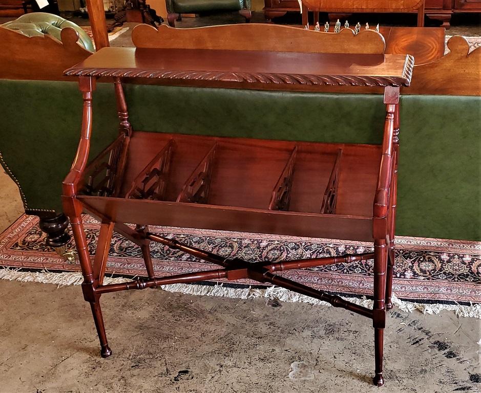 Early 20th Century American Nouveau Magazine Rack Console 6