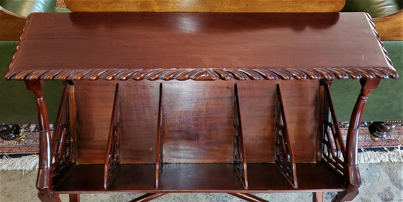 Early 20th Century American Nouveau Magazine Rack Console 11